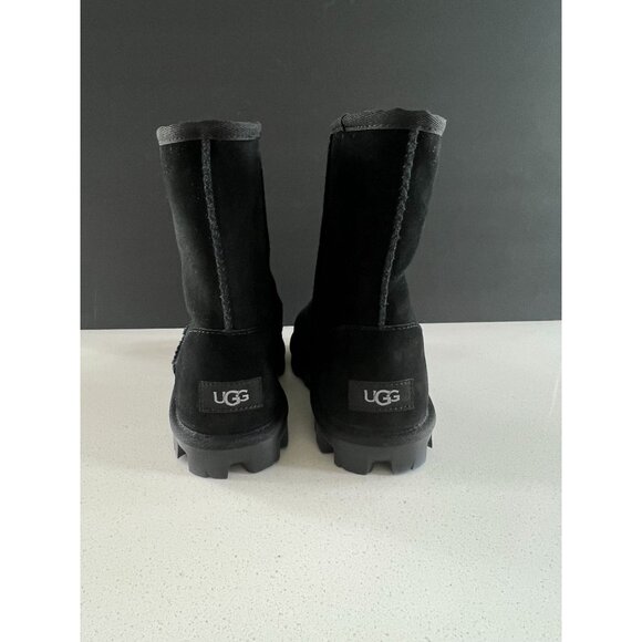 UGG Womens Black Suede Snow Boots Size 5 - Picture 6 of 7